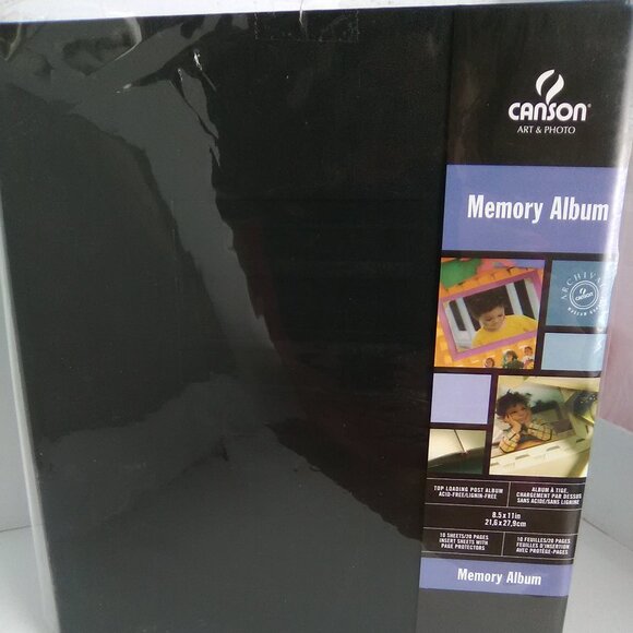 Canson Art & Photo Memory Album 20 Pages Color Black - Picture 1 of 8
